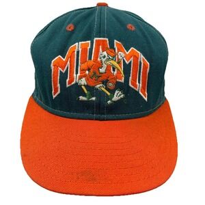 Vintage‎ Miami Hurricanes Hat Cap Fitted 7 5/8 Pro Line 90s Made In USA Adult KK